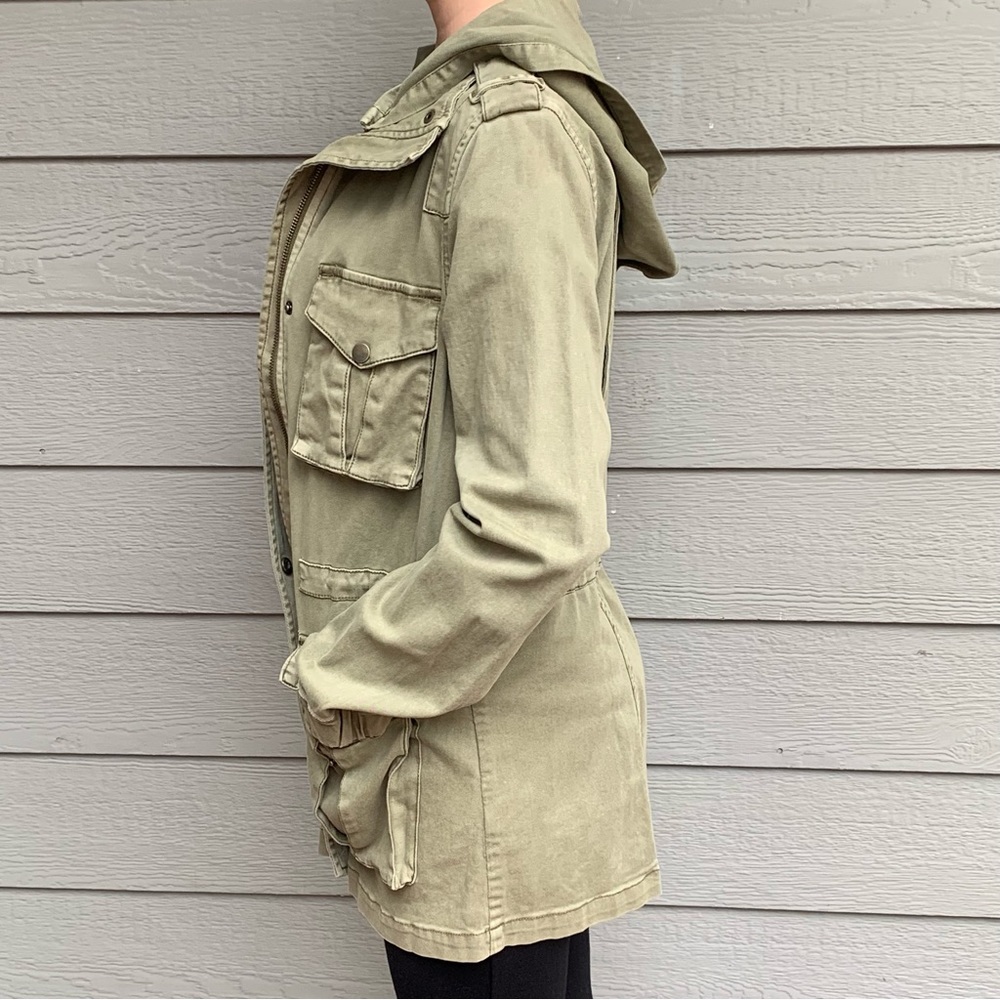 Design Lab Olive Green Utility Jacket - Picture 3 of 16